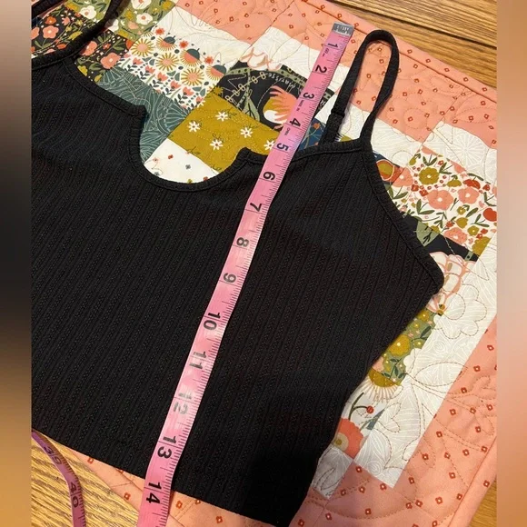 Lot (3)  SHEIN Ribbed Crop Tops - Large - Picture 5 of 13